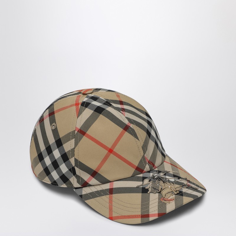 帽子・その他 Burberry Baseball cap Check pattern with EKD
