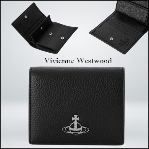 vivienne westwood ロゴ 財布 二つ折り ミニ財布