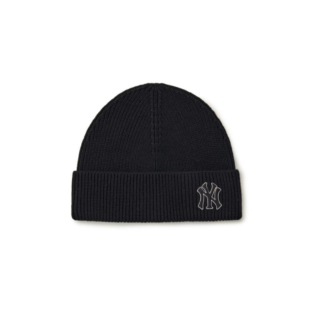 ◆MLB Korea◆ Candy Mid Beanie NY Black 3ABNBM146-50BKS