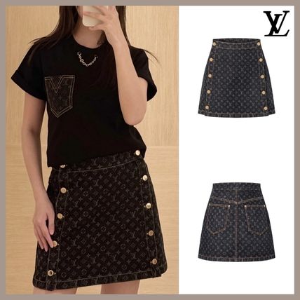 【大人上品♪】LOUIS VUITTON★ミニスカート L Louis Vuitton(ルイヴィトン) ミニスカート(レディース