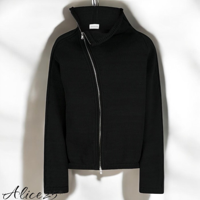 ☆完売前に☆ [Dries Van Noten] ジップアップニットセーター