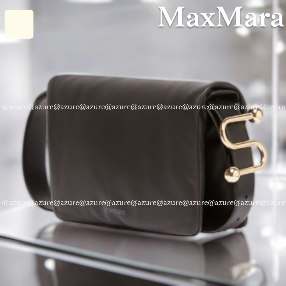 直営♪SPORTMAX パッド入りナッパ 小さなソフトバッグ ESTREMO