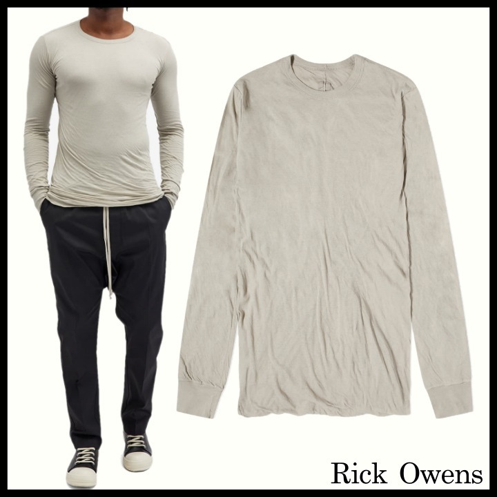 関税送料込◆Rick Owens◆シンプル ロングスリーブTシャツ
