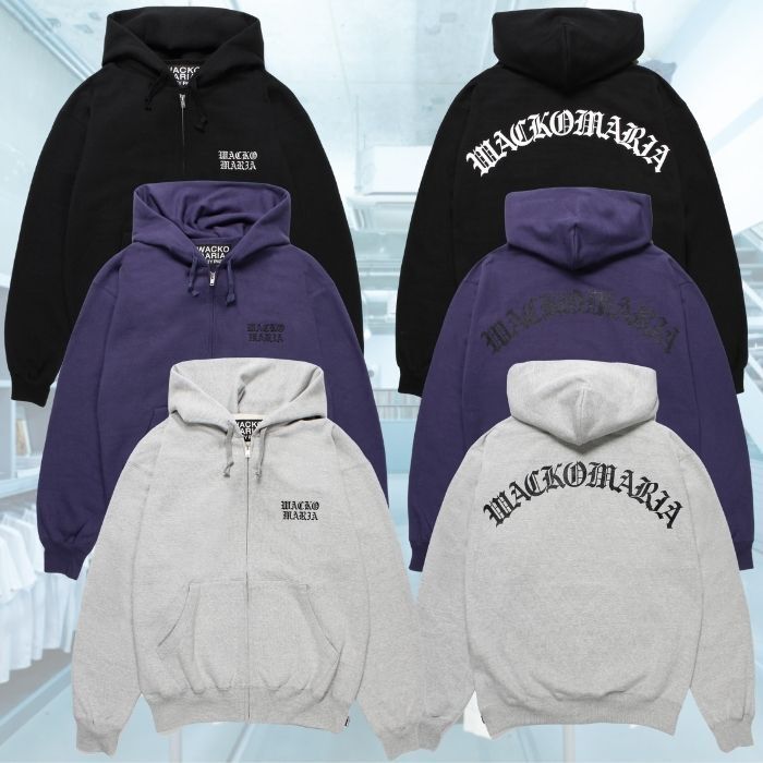 【すぐ届く】WACKOMARIA ロゴ ジップ スウェット フーディー