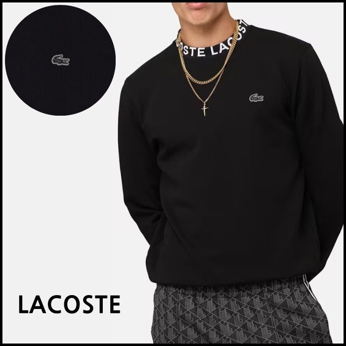 [LACOSTE] * Logo Collar * ロゴ入り スウェットトレーナー