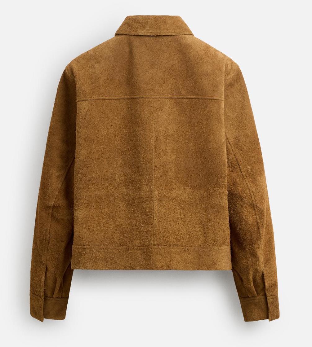 ☆ドイツ発*ZARA*新作*リアルスエードバイカージャケット☆ ☆ドイツ発*ZARA*LIMITED EDITION/リアルスエードジャケット/C