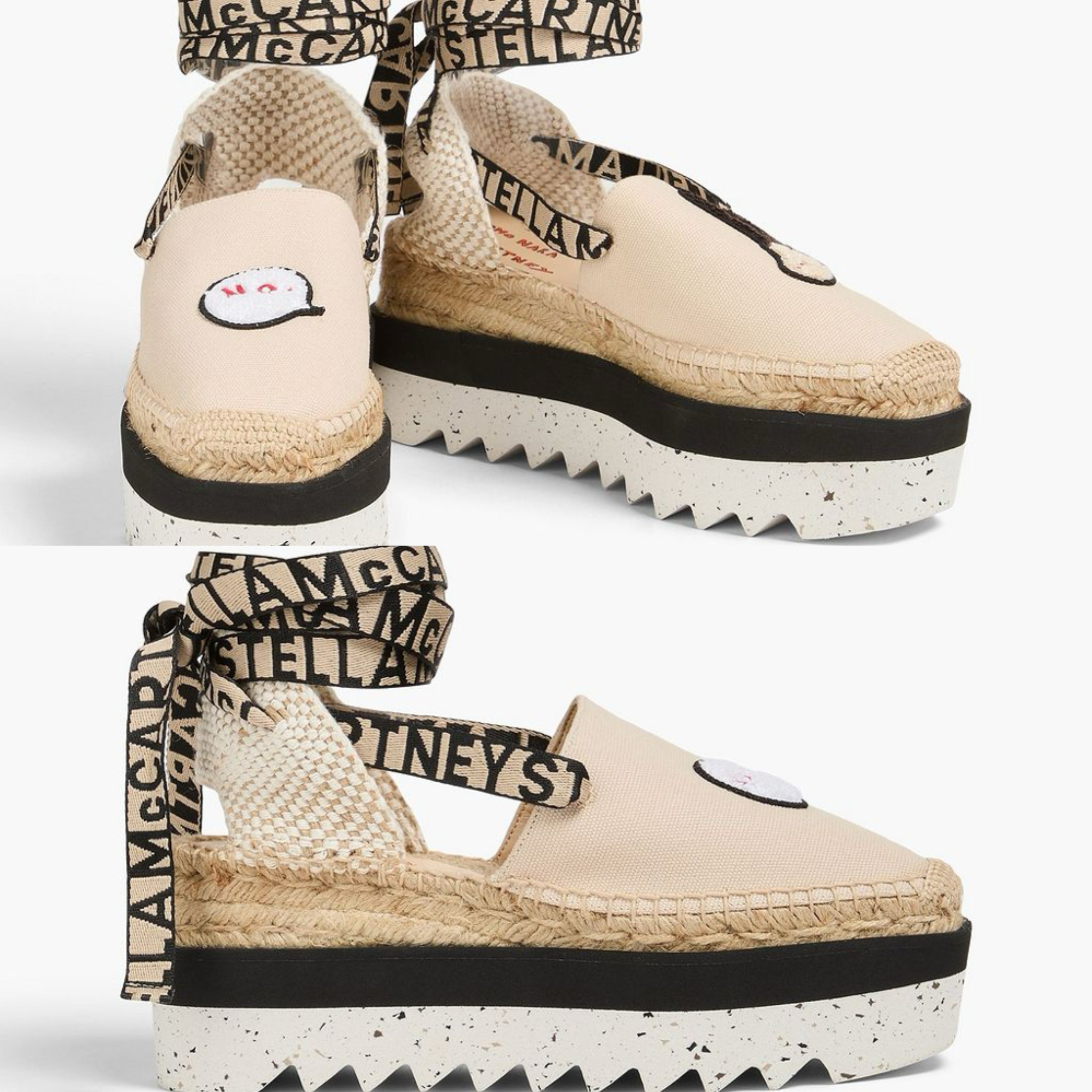 STELLA MCCARTNEY キャンバス エスパドリーユ