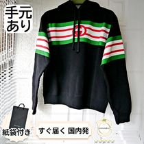 【完売必至】グッチ ポイントボーダーのフード付きパーカー