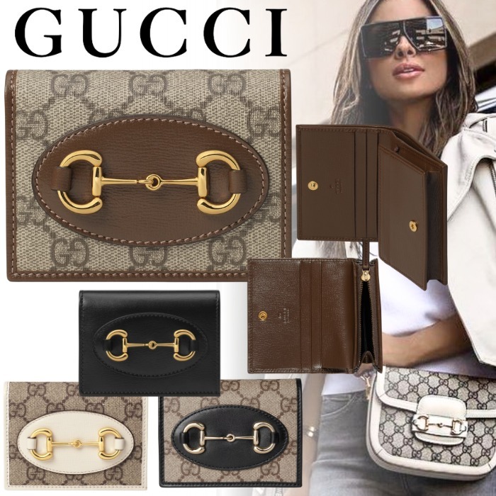 国内直営【GUCCI】グッチ ホースビット カードケース ウォレット