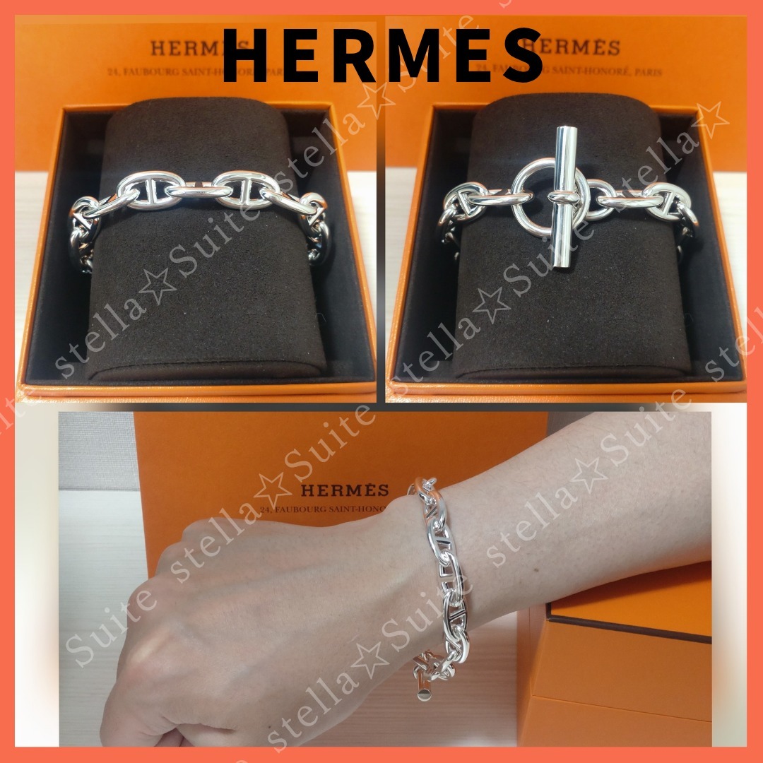 国内発送☆希少【HERMES】シェーヌダンクルGM☆ブレスレット
