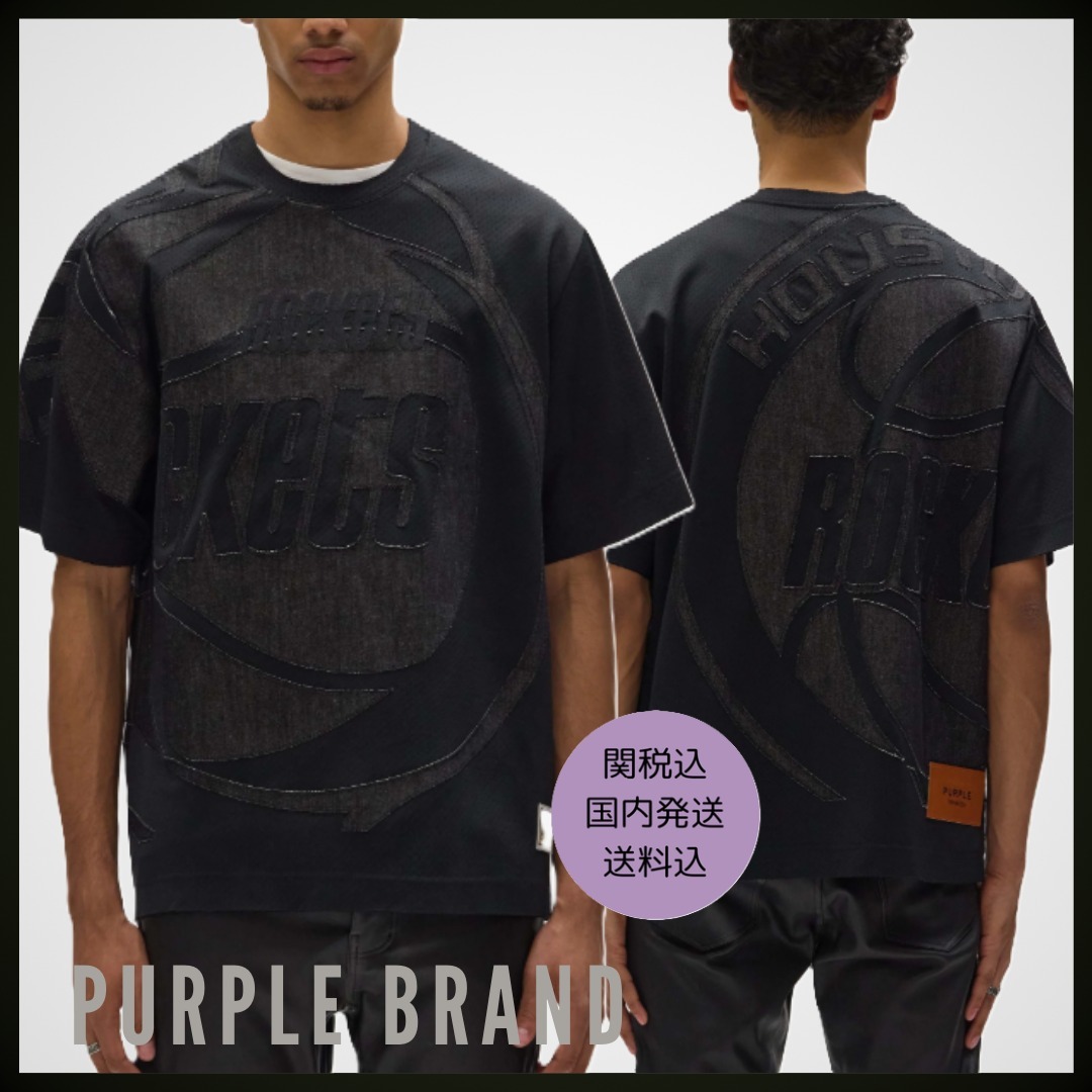 【PURPLE BRAND】X NBA X M&Nコラボ★Houston Rockets Tシャツ