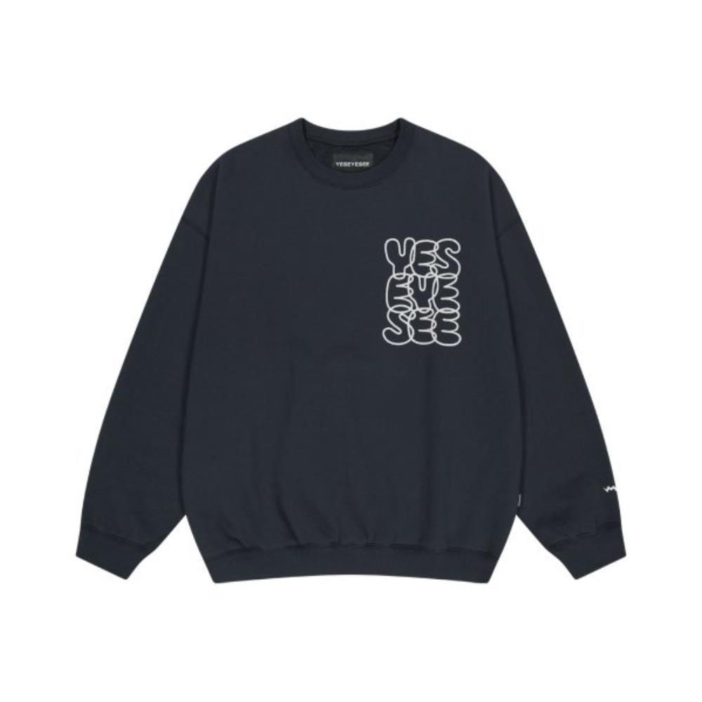 ●YESEYESEE● CLogo Sweatshirt Charcoal YS240TSWCW01CHA