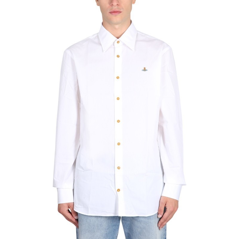 Tシャツ・カットソー Vivienne Westwood CAMICIA CON RICAMO ORB