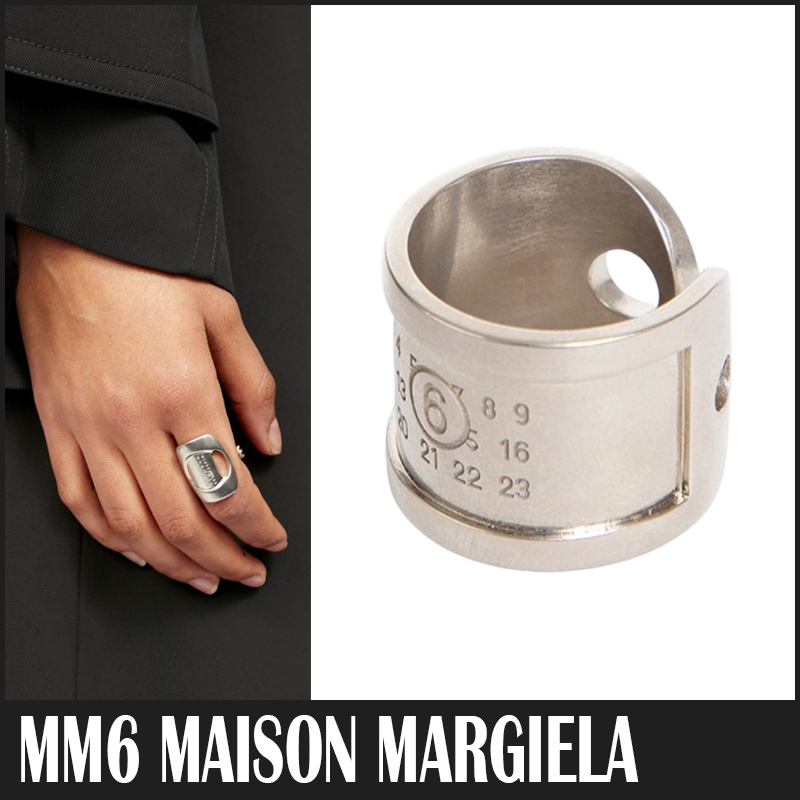 ☆送料関税込☆MM6 Maison Margiela ロゴ ナンバリング リング☆