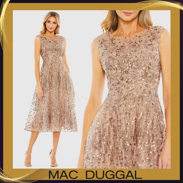 Mac Duggal*華やか*スパンコール*上品*落ち着いた印象*ドレス