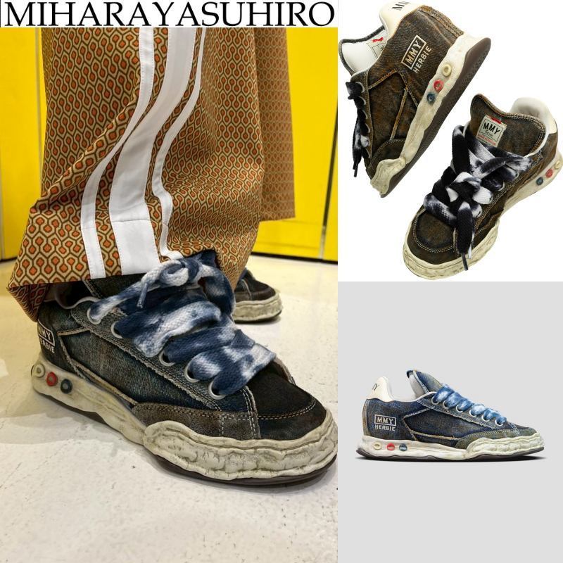 【MIHARAYASUHIRO】HERBIE OG SOLE WASHED DENIM スニーカー