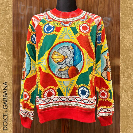 Dolce & Gabbana☆ロゴ カレットプリント コットンスウェット DOLCE&GABBANA ドルガバ DGロゴプリント スウェット シャツ
