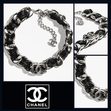 シルバー & ブラック♪【 CHANEL 】ネックレス♡