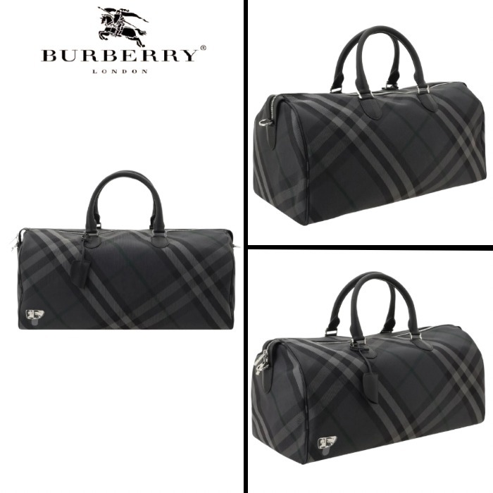 【Burberry】Grid Duffle bag