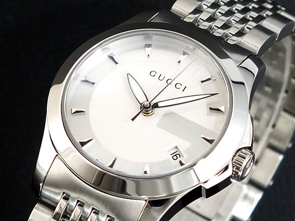 GUCCI 腕時計 クオーツ シルバー G-TIMELESS YA126501