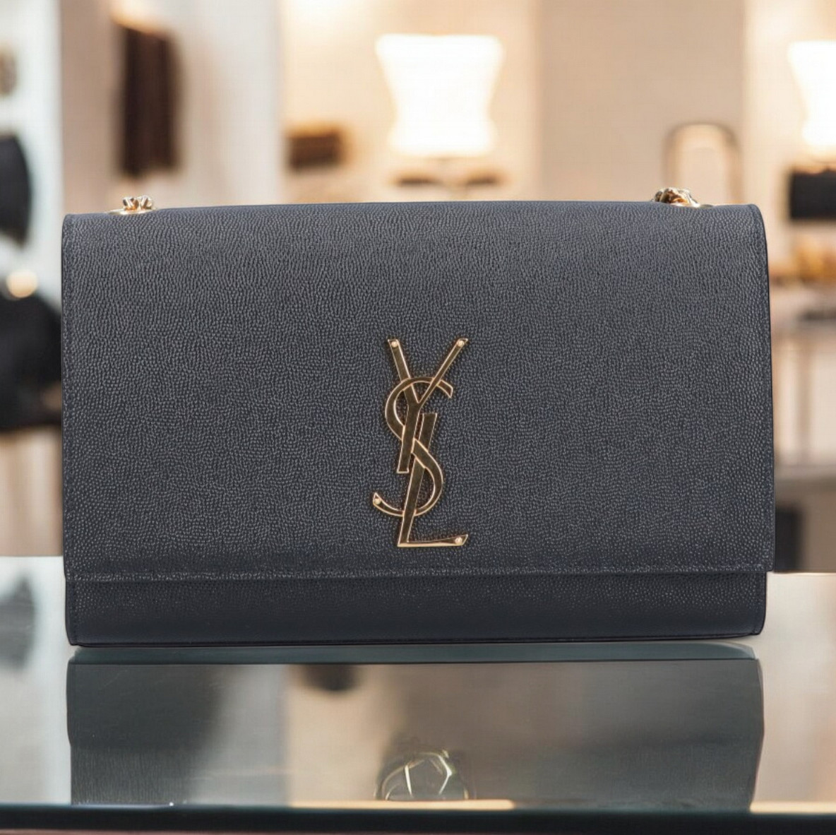 Saint Laurent ケイト ミディアム（グレインドプードルレザー）