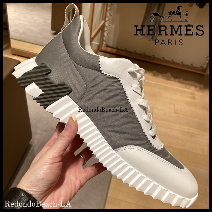 【大人のエトゥープ】★HERMES★Bouncing スニーカー
