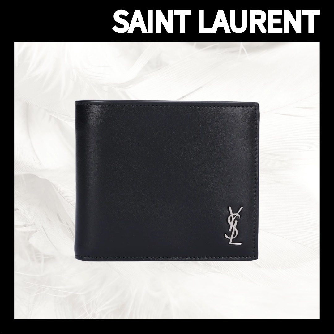 【SAINT LAURENT】ミニ カサンドル レザー ウォレット/追跡可能