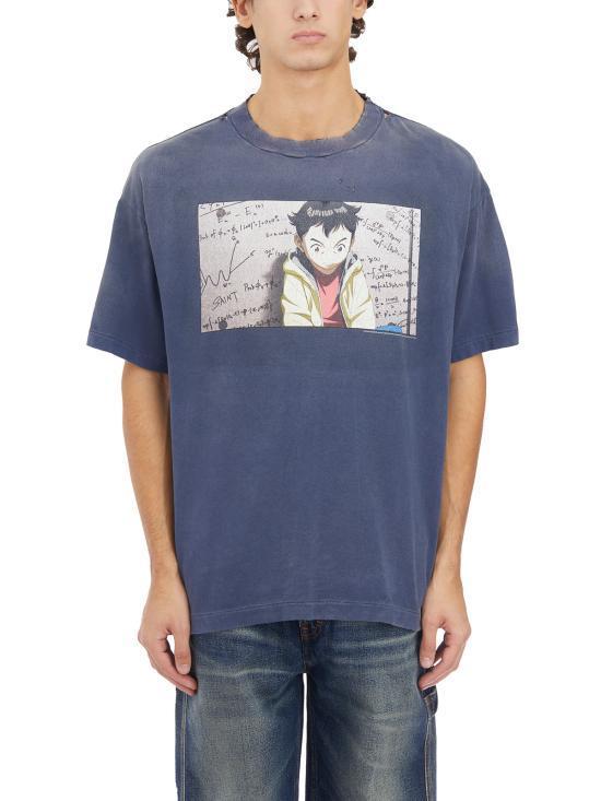 Tシャツ・カットソー SAINT MXXXXXX Men T Shirts ISMYS10000C29 Blue