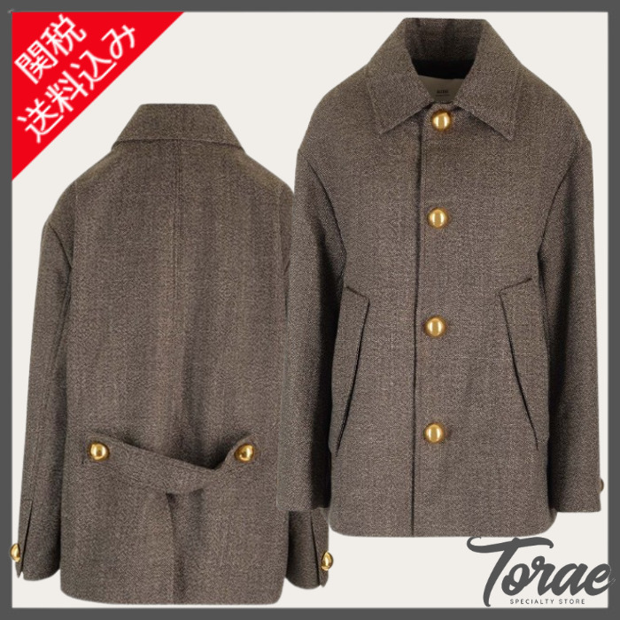 【Ami】wool and cotton caban