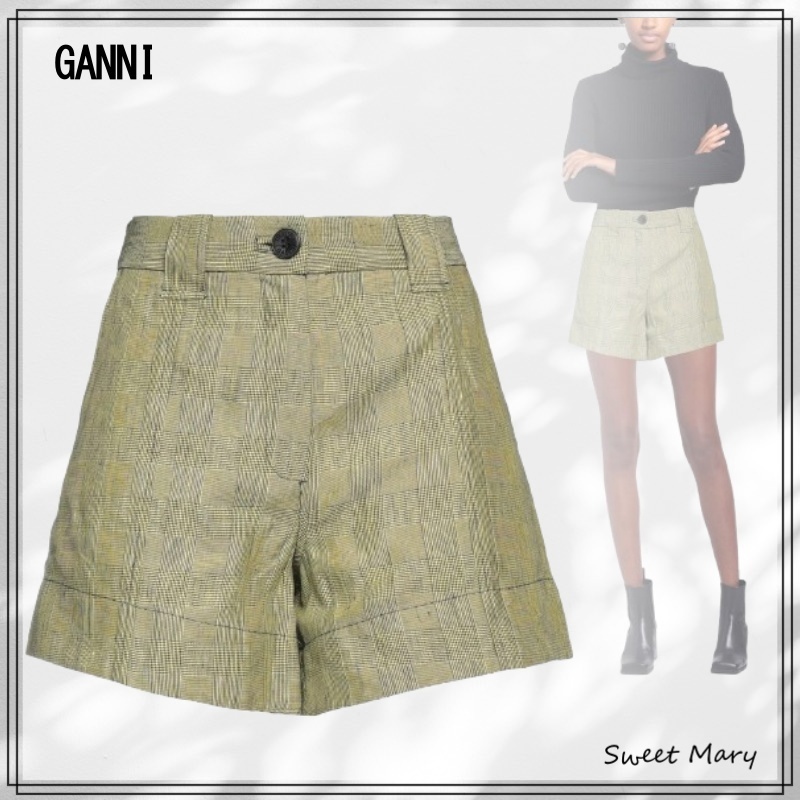 GANNI☆グレンチェック柄 ショートパンツ♪【送料込】