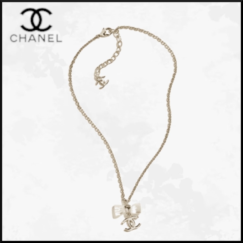 クリアリボン♪【CHANEL】ペンダント ネックレス