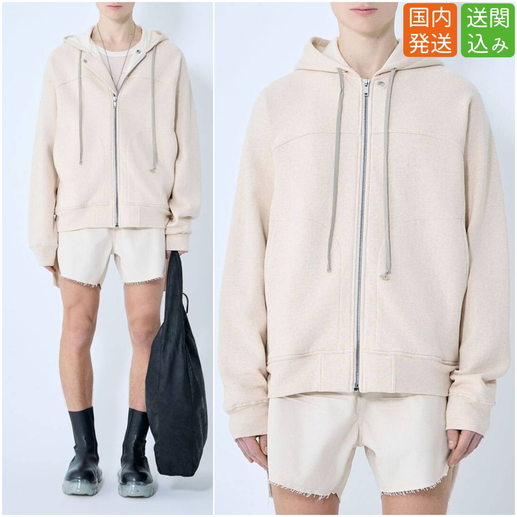 RICK OWENS★SS25 HOLLYWOOD ジップアップパーカー 送関込み