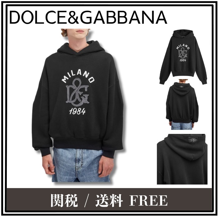 【大人気】Dolce & Gabbana ミラノ 1984 プリント パーカー