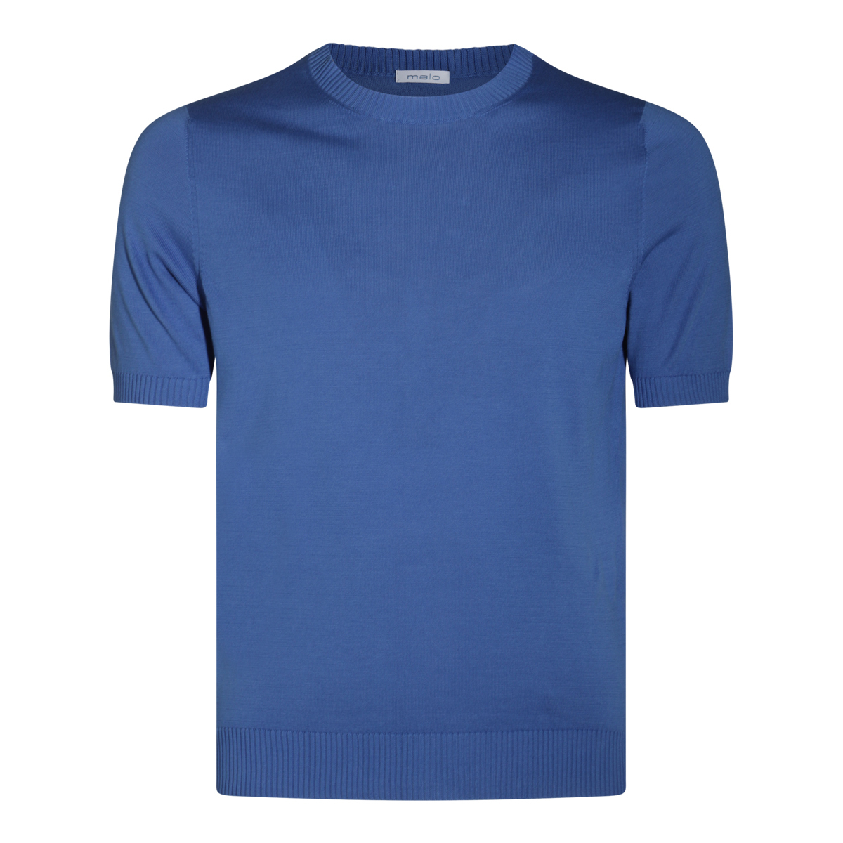 【関税・送料込み】MALO T-SHIRTS BLUE COTTON T-SHIRT