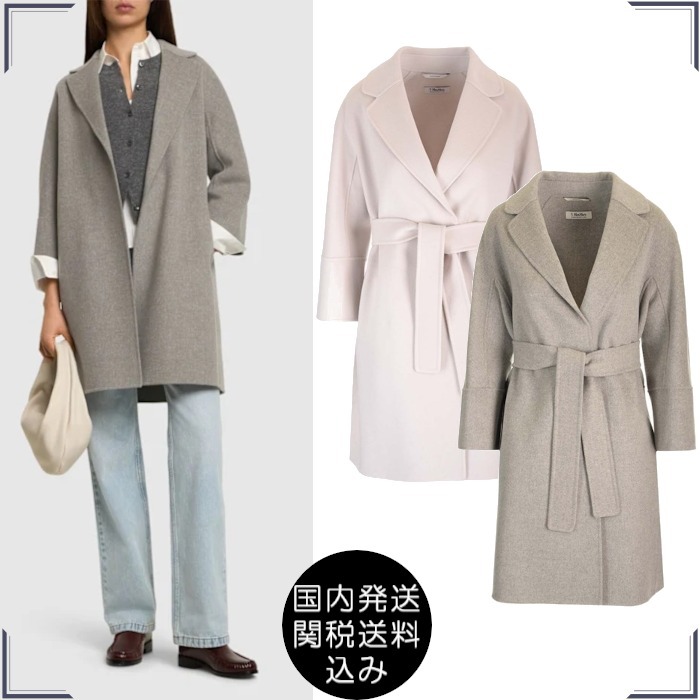 国内発送 関税送料込 S Max Mara Arona ヴァージンウール コート