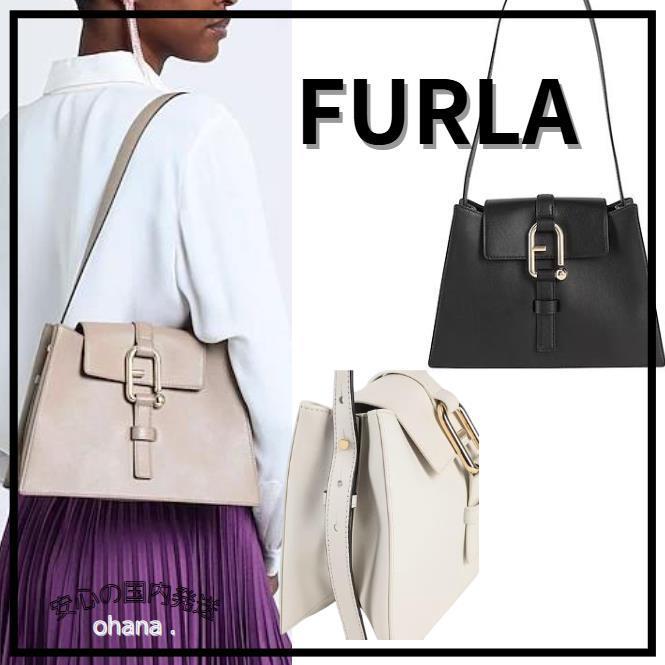 FURLA NUVOLA S ロゴ レザー ショルダーバッグ 国内発送 関税込