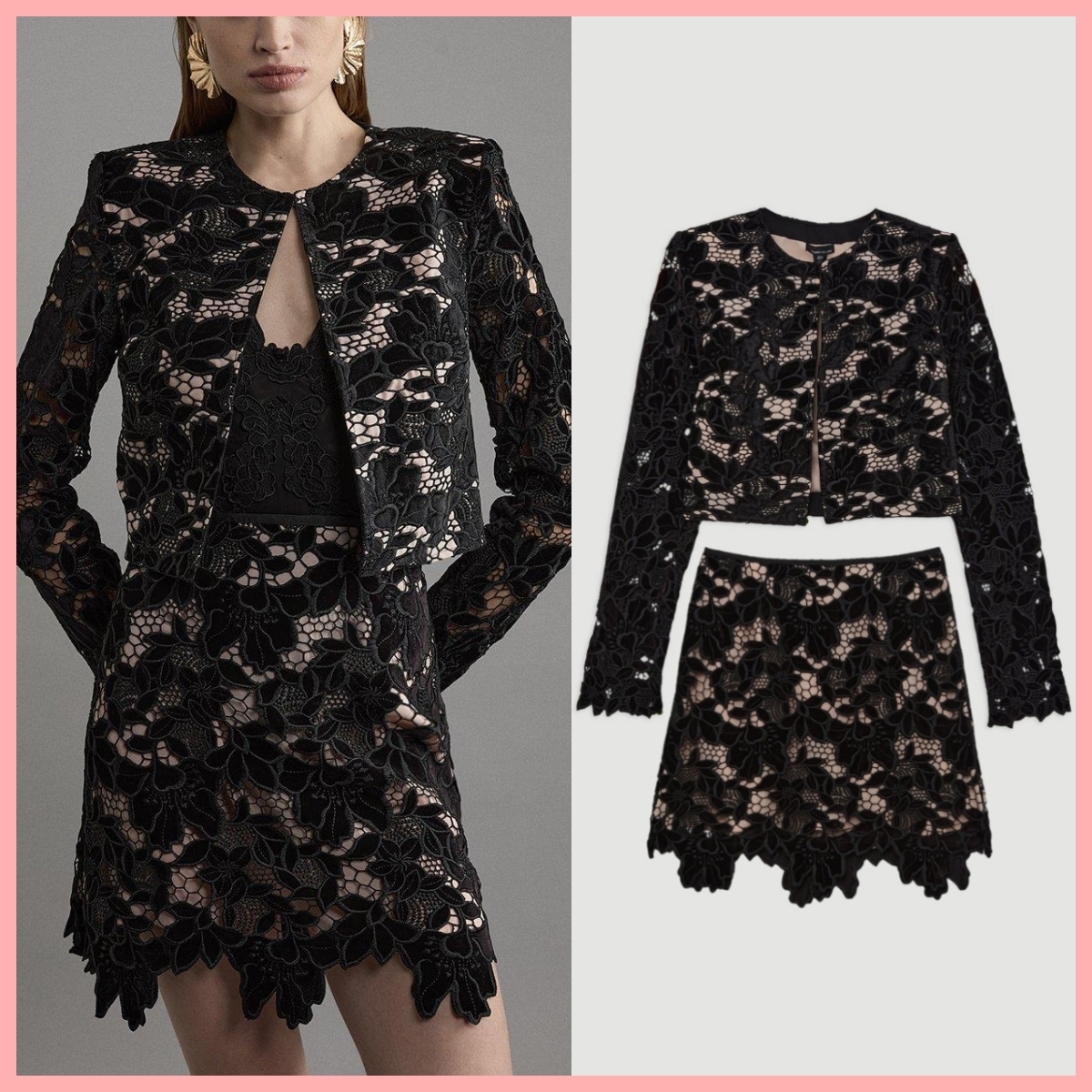 日本未入荷★Karen Millen ベロアセットアップ