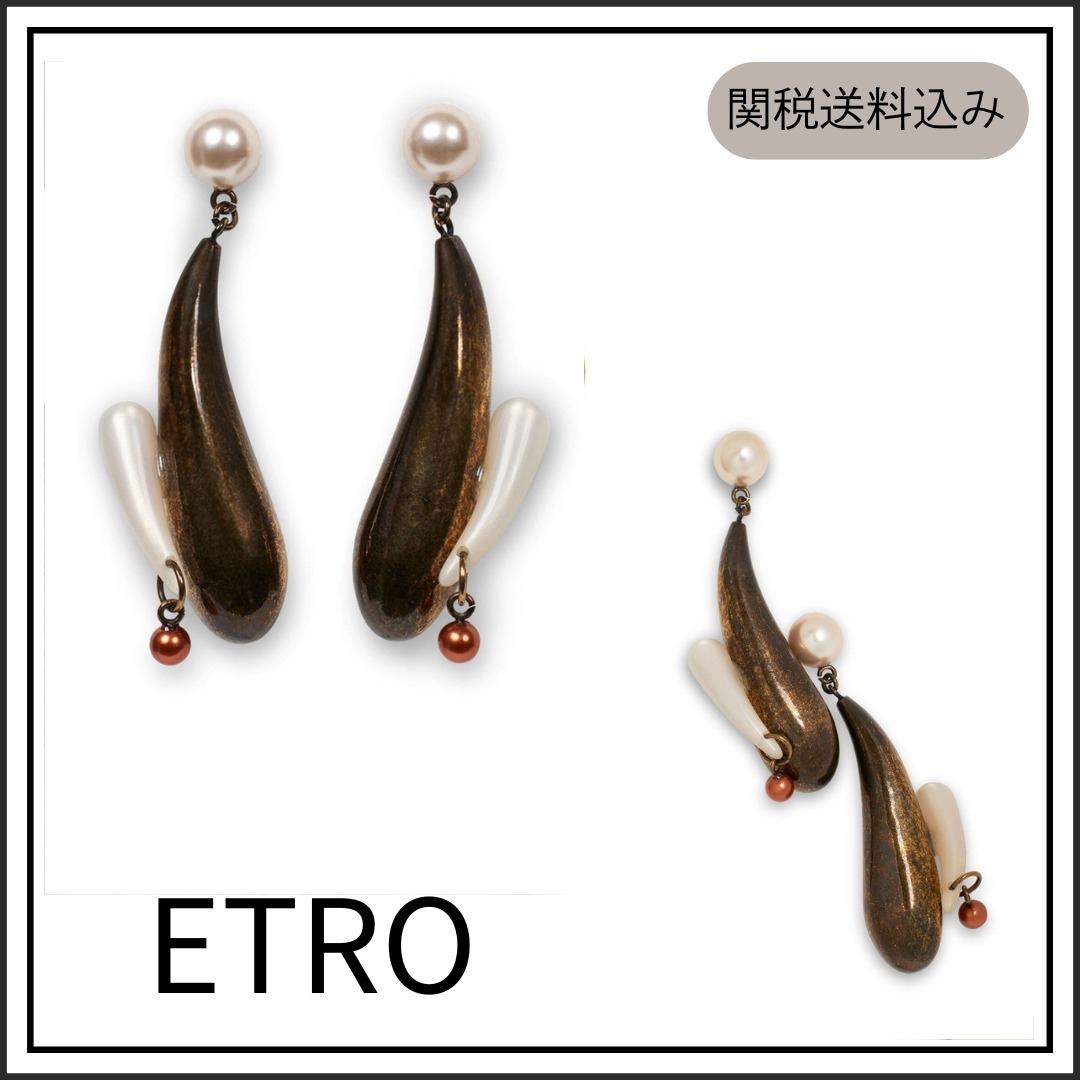 送料関税込み ETRO ドロップピアス