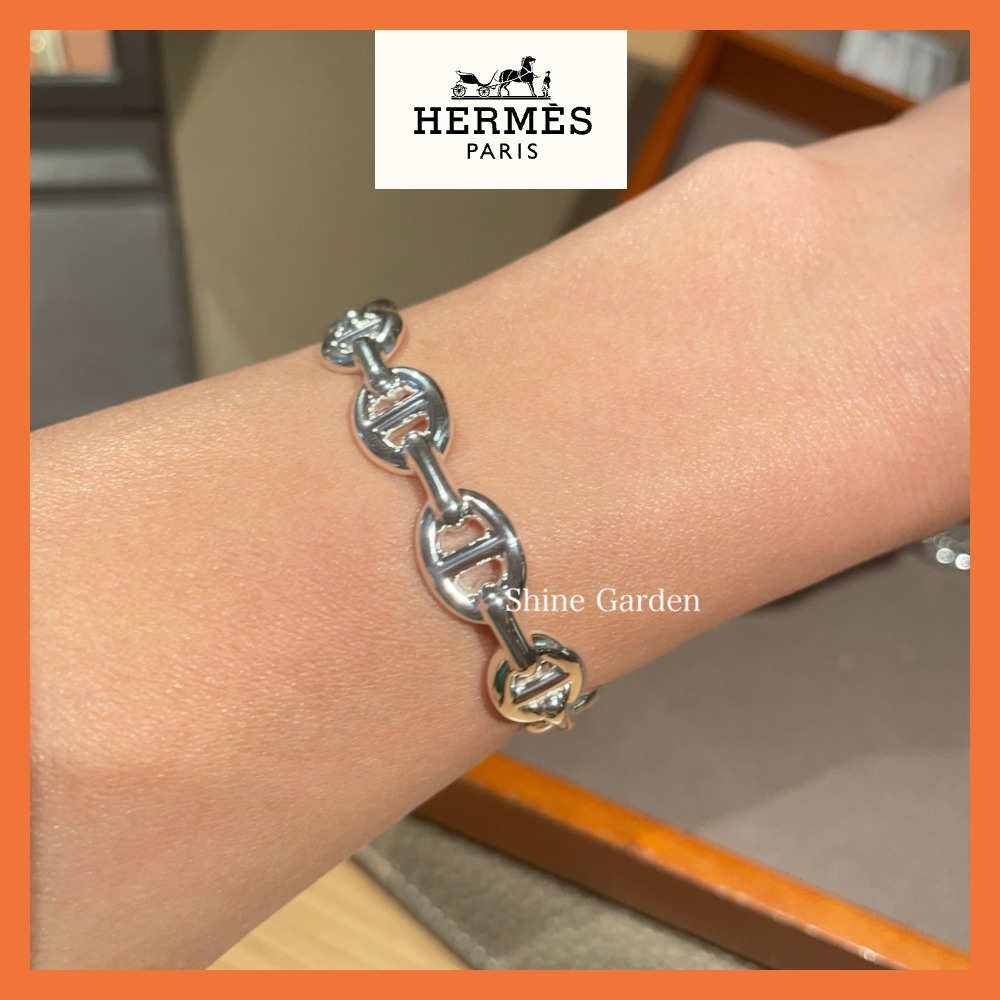 【繊細で美しい】HERMES シェーヌダンクル ブレスレット