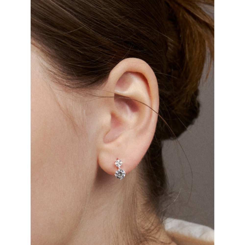 ピアス Hei sv925 snowflake onetouch earring