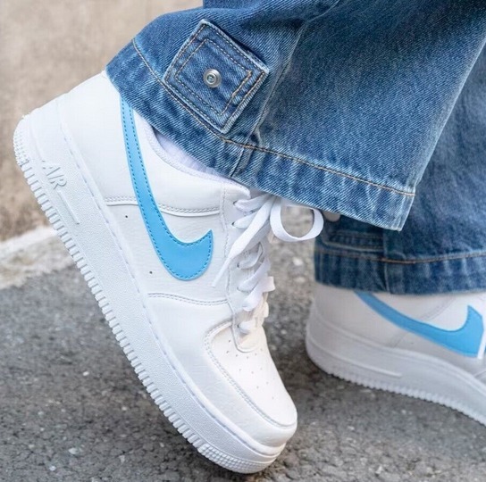 Nike エアフォース Air Force 1 '07 White/Blue ユニセックス