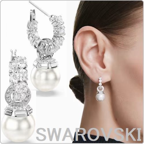 SWAROVSKIスワロフスキー Matrix ドロップピアス 追跡送料関税込