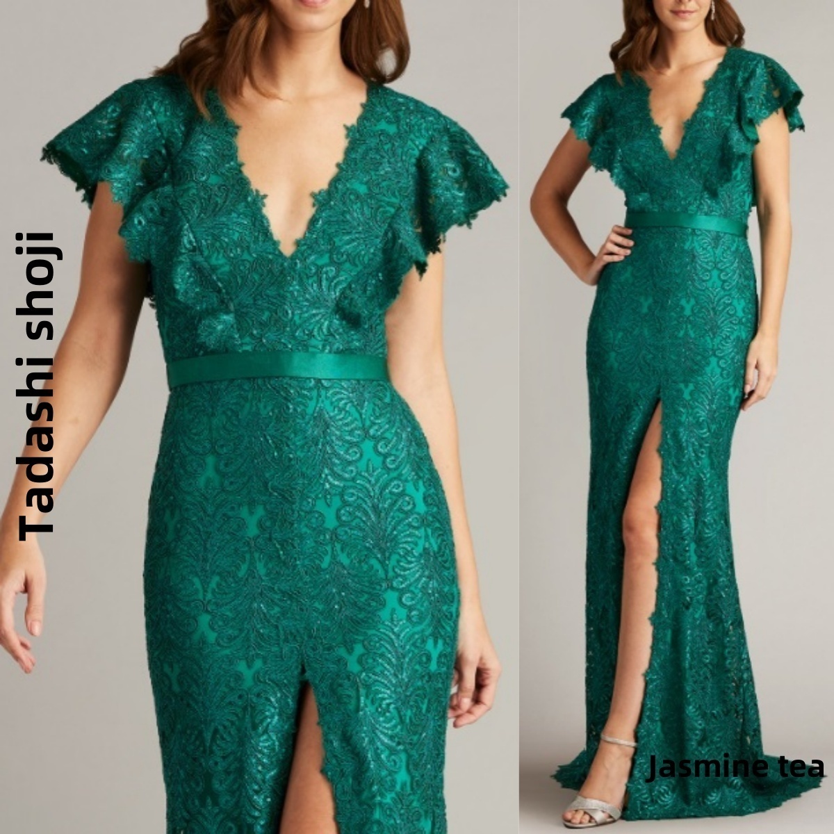 ★新作♪★TADASHI SHOJI フラッタースリーブガウン★