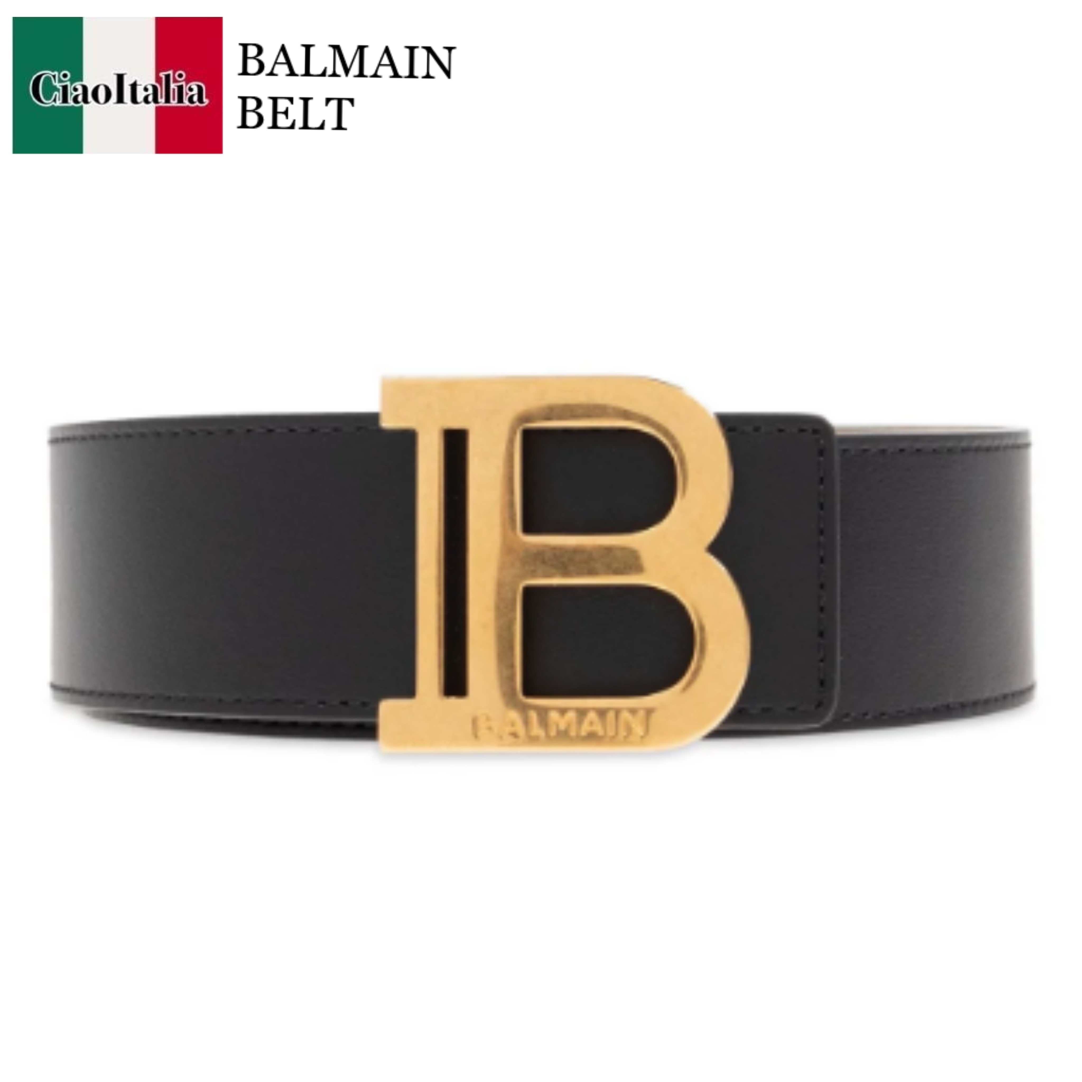 ベルト Balmain Cintura B-Belt In Pelle
