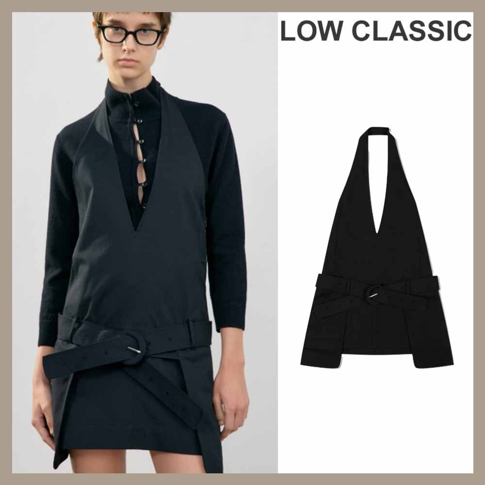 【LOW CLASSIC】HALTER MINI DRESS☆25SS☆ワンピース