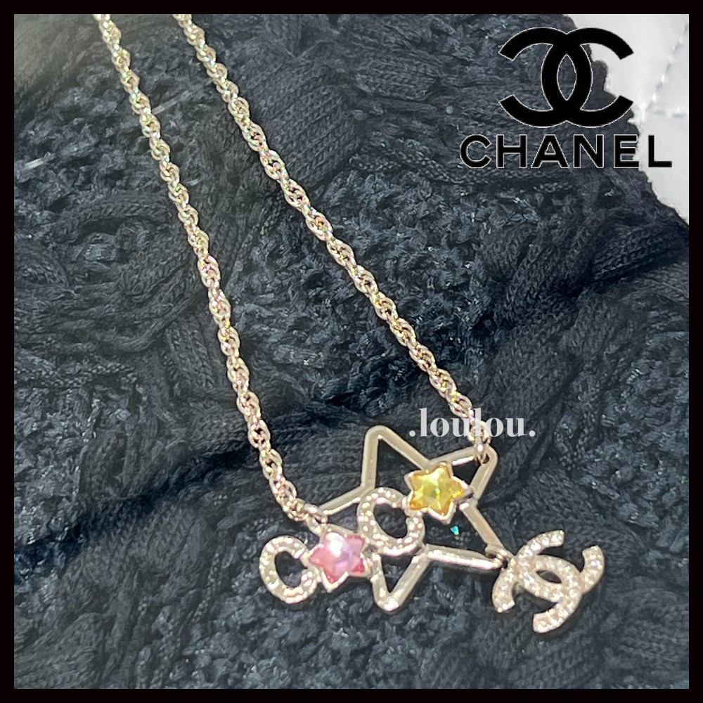 【スターモチーフが可愛いデザイン☆】CHANEL ネックレス