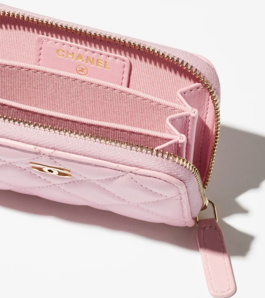 春カラーで可愛い♪》CHANEL ジップ コインパース CCロゴ コイン