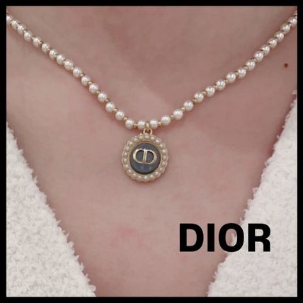 【ピンククリスタルがcute♡】DIOR ネックレス ピンク系 Dior(ディオール) ネックレス・ペンダント(レディース