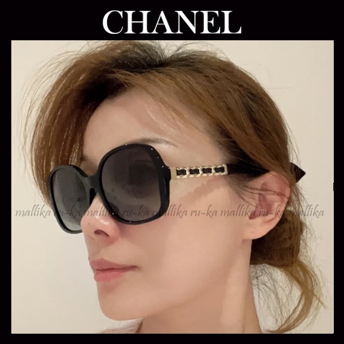 エレガント☆人気【CHANEL】スクエア チェーン サングラス