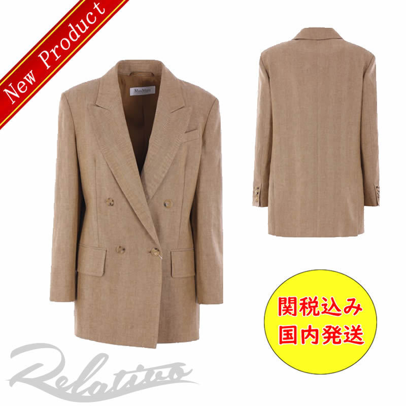★国内発送★【MAX MARA】GERLA ピュアリネン ジャケット